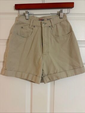 Vintage High Sierra High-Rise Khaki Denim Jorts / Mom Shorts